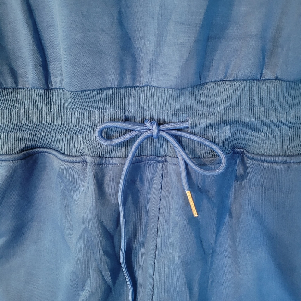 NWT Ofeefan blue one piece sleeveless romper - L.        L80 - Picture 5 of 9